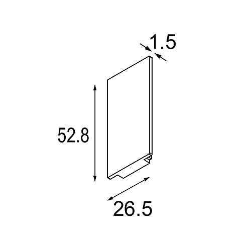 Track 48V Endplate Up/Down